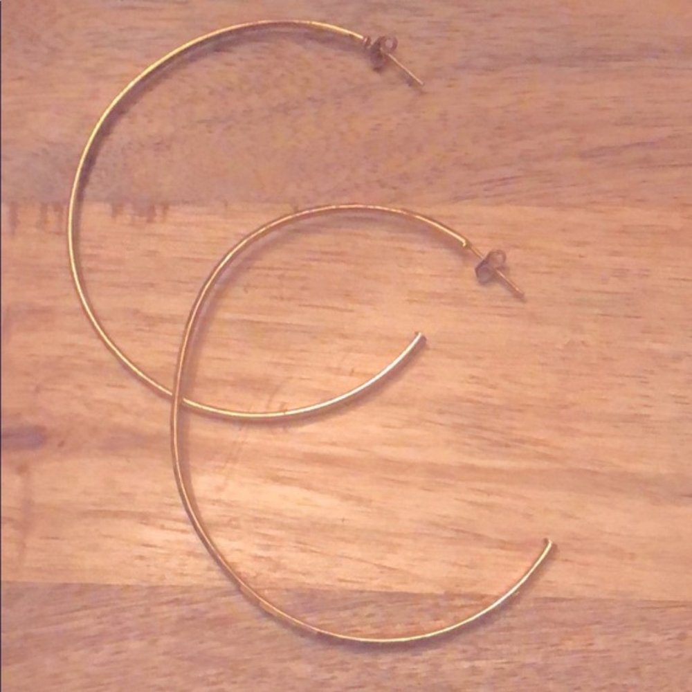Gold tone hoops